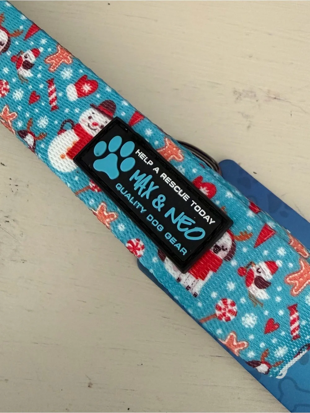 Max and Neo Holiday Snowman Christmas Dog Leash 6ft x 1